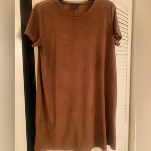 Carmel  suede, mini dress